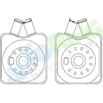 Chladič motoru Chladič oleje SKODA Octavia 2 (1Z3/1Z5) od 2004, kombi od 2005 LP.0000.2189.61-225152 - DOPRAVA ZDARMA