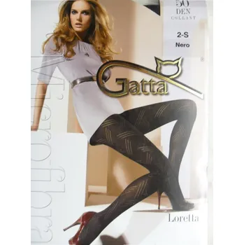 Dámské punčochy Gatta Loretta 55 50 den Punčochové kalhoty corsair-modré (vzorované punčochové kalhoty bez vyznačeného sedu)