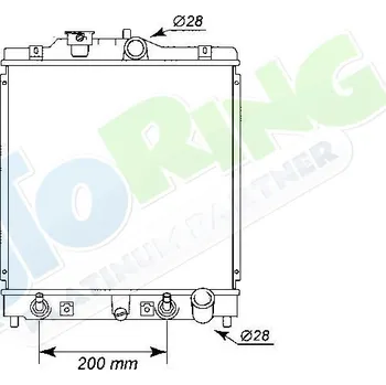 Chladič motoru Chladič vody HONDA Civic CRX (EH6,EG2) 05.92-1999 LP.0000.1753.60-175360 - DOPRAVA ZDARMA
