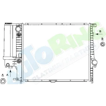 Chladič motoru Chladič vody BMW 5 (E34) Sedan, Kombi 1988-1997 LP.0000.1617.57-161757 - DOPRAVA ZDARMA
