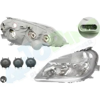 Přední světlomet Hlavní světlomet MERCEDES Vaneo (W414) 2002-06.05 LA.0000.8574.64-52621 - DOPRAVA ZDARMA