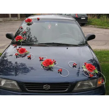 Svatební dekorace Dekorace na auto A09