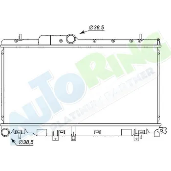 Chladič motoru Chladič vody SUBARU Impreza (GD,GG) 2001-2003 LP.0000.1770.44-177044 - DOPRAVA ZDARMA