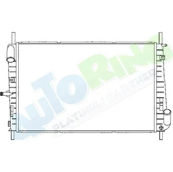 Chladič motoru Chladič vody FORD Mondeo (B4Y,B5Y,BWY) 2001-2007 LP.0000.1621.28-162128 - DOPRAVA ZDARMA