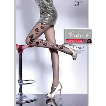 Dámské punčochy BIANCA 20den-punčochové kalhoty FIORE antracit 2-S (punčochové kalhoty s lurexem)