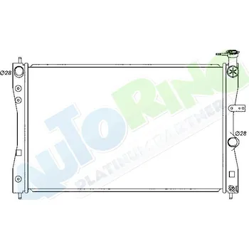 Chladič motoru Chladič vody MITSUBISHI Colt (Z30) od 09.2008 LP.0000.1659.76-185541 - DOPRAVA ZDARMA