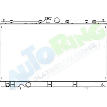 Chladič motoru Chladič vody MITSUBISHI Lancer (CS) 08.03-08.07 LP.0000.1753.95-175395 - DOPRAVA ZDARMA