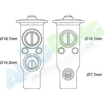 Ventil klimatizace Expanzní ventil klimatizace TOYOTA Landcruiser (FJ90) 05.96-2003 LP.0000.2880.71-288341 - DOPRAVA ZDARMA