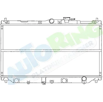 Chladič motoru Chladič vody HONDA Accord (CC7) 02.93-08.95 LP.0000.1640.67-184161 - DOPRAVA ZDARMA
