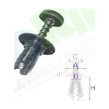Auto-moto Úchytka MERCEDES W124 1985-05.96 LA.0000.8579.75-96163 - DOPRAVA ZDARMA