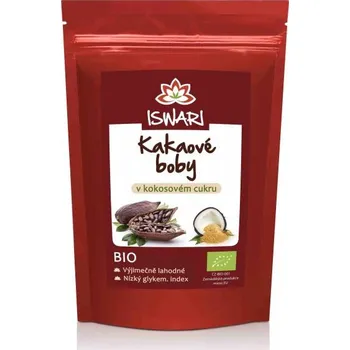 Iswari Bio Kakaové boby v kokosovém cukru 100 g 