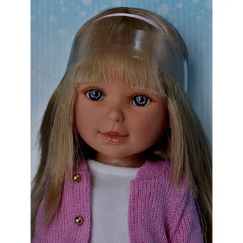 Panenka Realistická panenka Paulina v růžovém svetříku od firmy Vestida de Azul (Doprava zdarma)