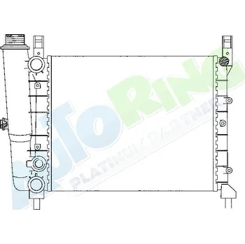 Chladič motoru Chladič vody FIAT Uno (146A,E) 1983-05.02 LP.0000.1640.59-164059 - DOPRAVA ZDARMA
