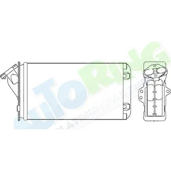 Výměník tepla Radiátor topení CITROEN AX (ZA) 1986-02.96 LP.0000.1976.65-197707 - DOPRAVA ZDARMA