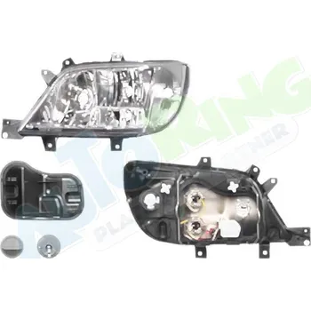 Přední světlomet Hlavní světlomet MERCEDES Sprinter (208-416) 2003-06.06 LA.0000.8601.11-53992 - DOPRAVA ZDARMA