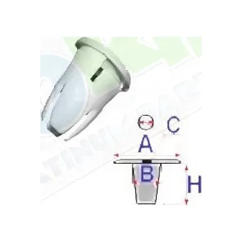 Auto-moto Úchytka MERCEDES E Class (W210) 05.95-02.03 LA.0000.8579.99-97230 - DOPRAVA ZDARMA