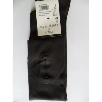 Dámské ponožky Lonka B7uniobern Podkolenky bavlněné vínové 38-39 (25-26) (luxusní podkolenky z mercerované bavlny s řetízkovanou špičkou)