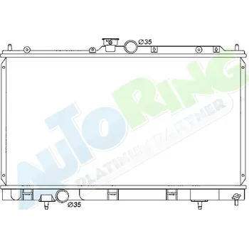 Chladič motoru Chladič vody MITSUBISHI Lancer (CS) 08.03-08.07 LP.0000.1646.07-164607 - DOPRAVA ZDARMA