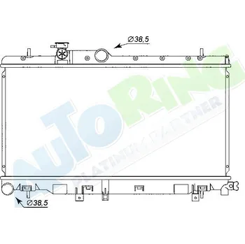 Chladič motoru Chladič vody SUBARU Impreza (GD,GG) 2003-09.05 LP.0000.1660.41-166041 - DOPRAVA ZDARMA