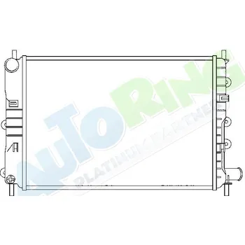 Chladič motoru Chladič vody FORD Escort, Orion i Van 08.90-1995 LP.0000.1635.56-163556 - DOPRAVA ZDARMA