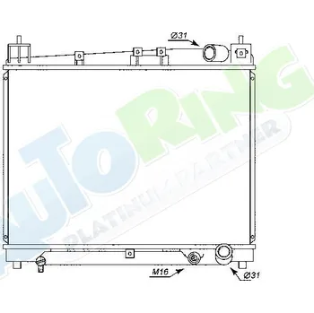 Chladič motoru Chladič vody TOYOTA Yaris Verso (NCP,NPL) 10.99-02.05 LP.0000.1656.47-165647 - DOPRAVA ZDARMA