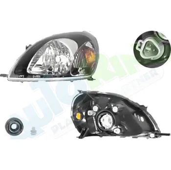 Přední světlomet Hlavní světlomet TOYOTA Yaris (CP10,XP10) 03.99-04.02 LA.0000.8715.73-55706 - DOPRAVA ZDARMA