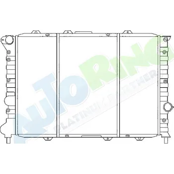 Chladič motoru Chladič vody ALFA ROMEO 156 (932) 09.03-2006 LP.0000.1617.84-182619 - DOPRAVA ZDARMA