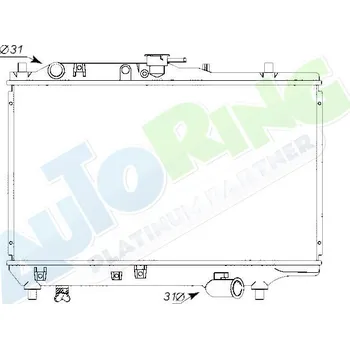 Chladič motoru Chladič vody MAZDA 323 (BF) 1987-1995 LP.0000.1850.31-185031 - DOPRAVA ZDARMA