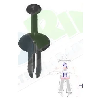 Auto-moto Úchytka SKODA Octavia (1U2/1U5) limuzína i kombi 2001-2011 LA.0000.8407.98-103222 - DOPRAVA ZDARMA
