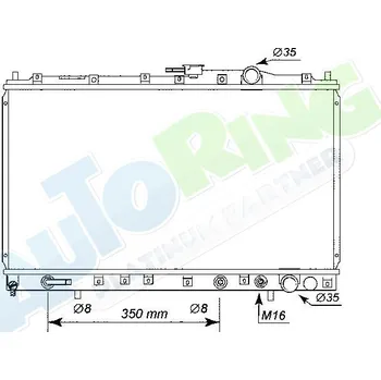 Chladič motoru Chladič vody MITSUBISHI Space Wagon i Runner (N30,40) 09.91-07.99 LP.0000.1713.19-171319 - DOPRAVA ZDARMA