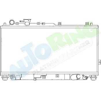 Chladič motoru Chladič vody KIA Sephia (FB) 09.97-04.01 LP.0000.1635.75-169764 - DOPRAVA ZDARMA