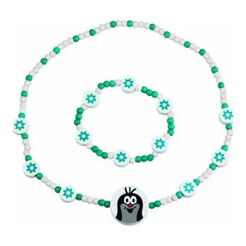 Dřevěná hračka DETOA - Bižuterní sada - Krtek a kytičky (Dřevěné hračky )