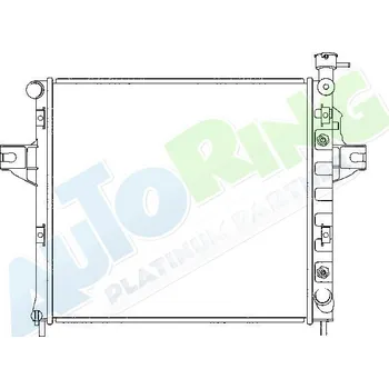 Chladič motoru Chladič vody JEEP Grand Cherokee (WJ,WG) 04.99-2005 LP.0000.1682.36-168236 - DOPRAVA ZDARMA