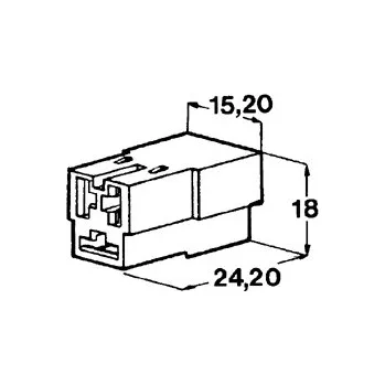 Auto elektroinstalace Kryt na 3 dutinky 6,3mm bílý T (pro dutinku 427907 + 427908)