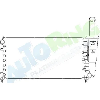 Chladič motoru Chladič vody FIAT Punto 2FL (188) 06.03-2011 LP.0000.1658.49-165849 - DOPRAVA ZDARMA