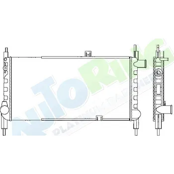 Chladič motoru Chladič vody OPEL Kadett E 08.84-07.91 LP.0000.1662.50-166250 - DOPRAVA ZDARMA