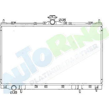 Chladič motoru Chladič vody MITSUBISHI Grandis 03.04-2012 LP.0000.1705.69-170569 - DOPRAVA ZDARMA