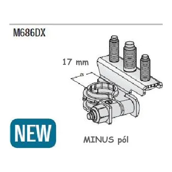 Auto elektroinstalace MTA Akusvorka M686DX - mínus pól (1507704)