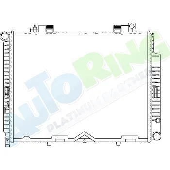 Chladič motoru Chladič vody MERCEDES E Class (W210) 05.95-02.03 LP.0000.1776.54-177654 - DOPRAVA ZDARMA