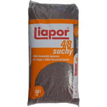 Substrát Podsyp suchý frakce 4-8 mm 50 l Liapor
