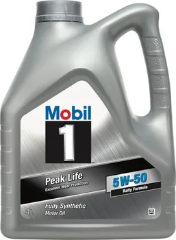 Motorový olej Mobil 1 Peak Life 5W-50 4 l