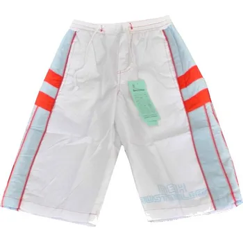 Chlapecké kraťasy Plátěné chlapecké 3/4 kalhoty bílé vel.6-8,9-10,12-14