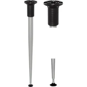 Nábytkové kování Noha sklopná stolová 710 mm, kulatá kónická