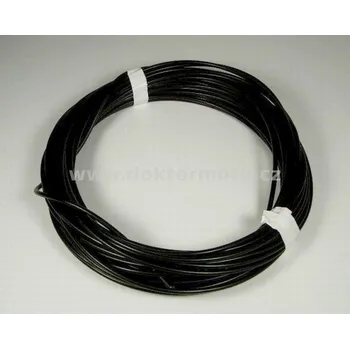 Lanko pro jízdní kolo Bowden černý 4,0mm - samostatný , balení 10m, UNI