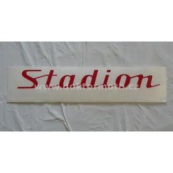 Samolepicí dekorace na vozidlo Nálepka - červená Stadion,Jawetta