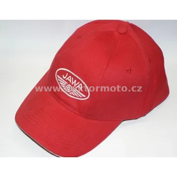 Čepice Čepice s kšiltem - logo JAWA - červená