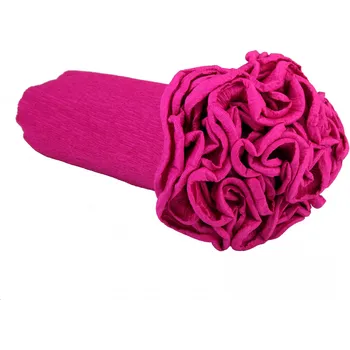 Krepový papír Krepový kornout 25cm x 2,5m 572-CYKLÁMEN