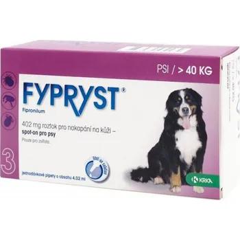 KRKA Fypryst Spot-on Dog XL nad 40 kg Antiparazitikum pro psa KRKA Fypryst Spot-on Dog XL nad 40 kg