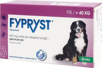 antiparazitikum pro psa KRKA Fypryst Spot-on Dog XL nad 40 kg 