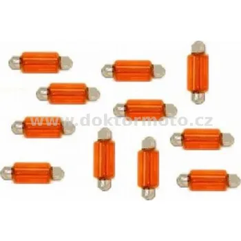 Žárovka žárovka 6V 18W SV8.5 - sufid oranžová